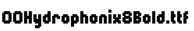 00Hydrophonix8Bold_英文字体字体效果展示