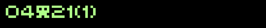 04b21(1)_英文字体(艺术字体在线转换器效果展示图)