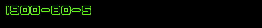 1900-80-5_英文字体(艺术字体在线转换器效果展示图)