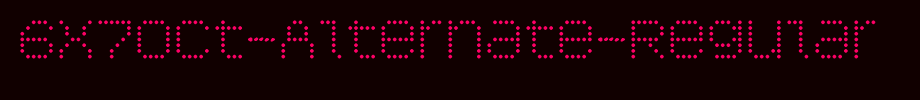 6x7oct-Alte Rnate-Regular_ English font
(Art font online converter effect display)