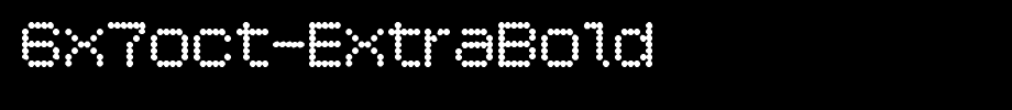 6x7oct-ExtraBold_英文字体(艺术字体在线转换器效果展示图)