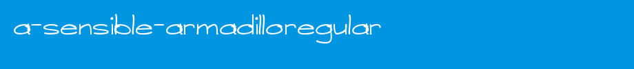 A-Sensible-ArmadilloRegular
(Art font online converter effect display)