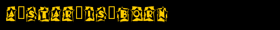A-Star-is-Born_ English font