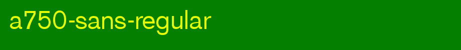 A750-Sans-Regular.ttf
(Art font online converter effect display)