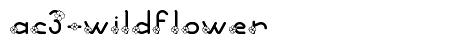 AC3-Wildflower_英文字体(字体效果展示)