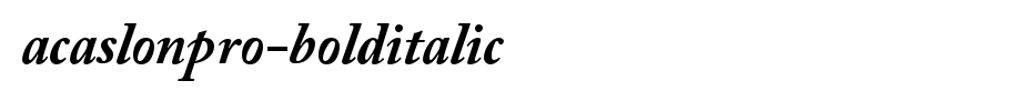 ACaslonPro-BoldItalic_ English font
(Art font online converter effect display)
