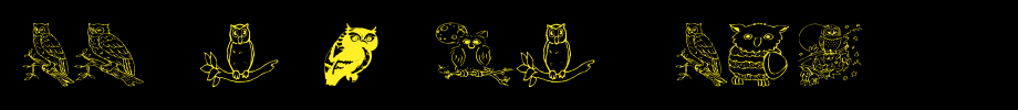 AEZ-Owls-for-Traci(字体效果展示)