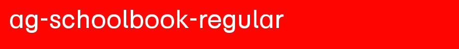 AG-Schoolbook-Regular.ttf
(Art font online converter effect display)