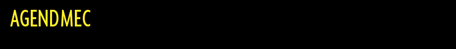 AGENDMEC_英文字体(艺术字体在线转换器效果展示图)