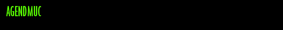 AGENDMUC_英文字体(艺术字体在线转换器效果展示图)