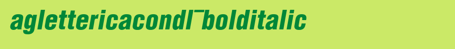 AGLettericaCondL-BoldItalic_英文字体字体效果展示