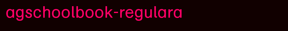 AGSchoolbook-RegularA.otf
(Art font online converter effect display)