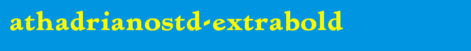 ATHadrianoStd-ExtraBold.otf(艺术字体在线转换器效果展示图)