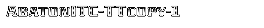 AbatonITC-TTcopy-1_英文字体(字体效果展示)