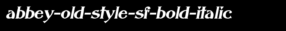 Abbey-Old-Style-SF-Bold-Italic.Ttf
(Art font online converter effect display)