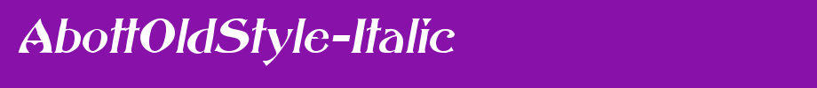 AbottOldStyle-Italic_ English font
(Art font online converter effect display)