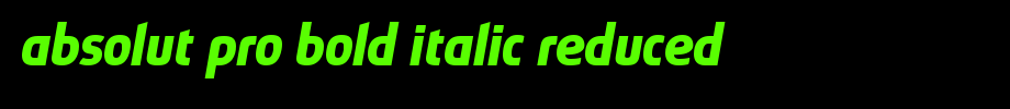 Absolut-Pro-Bold-Italic-reduced(字体效果展示)