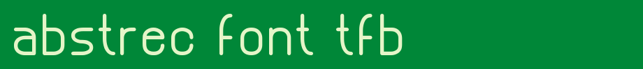 Abstrec_font_tfb.ttf(艺术字体在线转换器效果展示图)