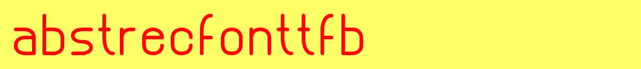 Abstrecfonttfb.ttf(字体效果展示)