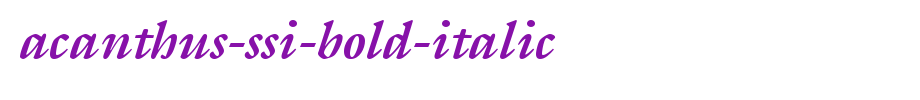 Acanthus-SSi-Bold-Italic_ English font
(Art font online converter effect display)