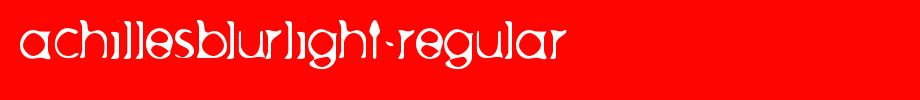 AchillesBlurLight-Regular_英文字体(字体效果展示)