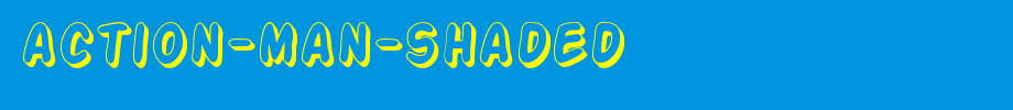 Action-Man-Shaded_ English font
(Art font online converter effect display)