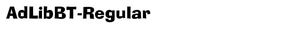 AdLibBT-Regular_ English font
(Art font online converter effect display)