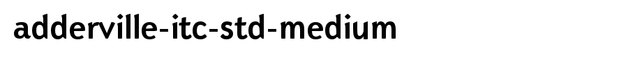 Adderville-ITC-Std-Medium_ English font