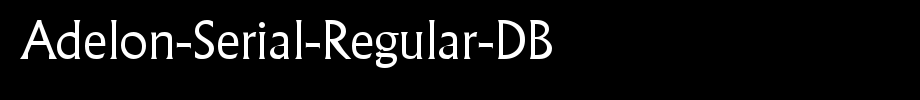 Adelon-Serial-Regular-DB_ English font
(Art font online converter effect display)