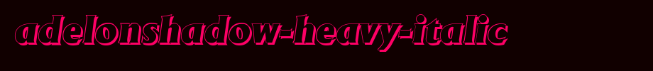 AdelonShadow-Heavy-Italic.ttf
(Art font online converter effect display)