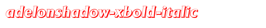 AdelonShadow-Xbold-Italic.ttf
(Art font online converter effect display)