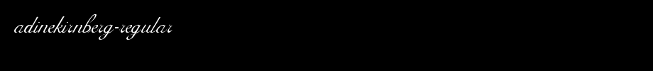 AdineKirnberg-Regular.TTF
(Art font online converter effect display)