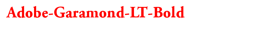 Adobe-Garamond-LT-Bold_英文字体(字体效果展示)