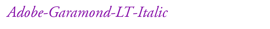 Adobe-Garamond-LT-Italic_英文字体(艺术字体在线转换器效果展示图)
