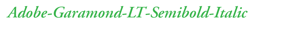 Adobe-garamond-lt-semibold-italic _ English fonts
(Art font online converter effect display)