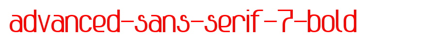 Advanced-Sans-Serif-7-Bold
(Art font online converter effect display)