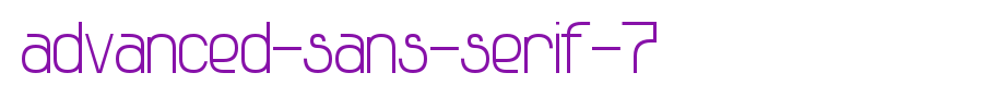 Advanced-Sans-Serif-7(艺术字体在线转换器效果展示图)