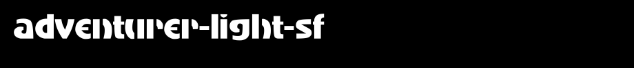 Adventurer-Light-SF.ttf
(Art font online converter effect display)