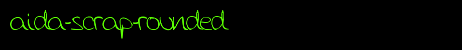 Aida-Scrap-Rounded
(Art font online converter effect display)