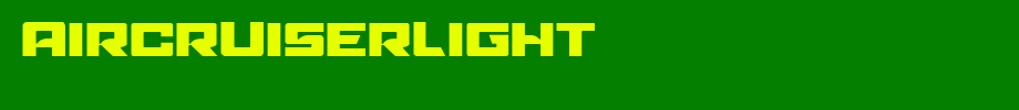 AircruiserLight.ttf(字体效果展示)