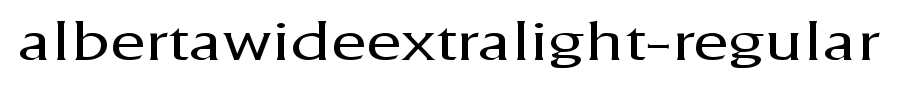 AlbertaWideExtralight-Regular_英文字体(艺术字体在线转换器效果展示图)