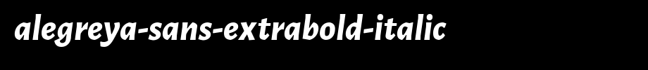 Alegreya-Sans-ExtraBold-Italic
(Art font online converter effect display)