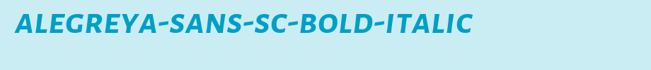 Alegreya-Sans-SC-Bold-Italic
(Art font online converter effect display)