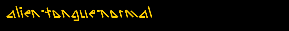 Alien-Tongue-Normal_ English font
(Art font online converter effect display)