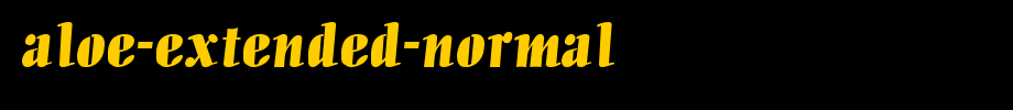 Aloe-Extended-Normal_ English font
(Art font online converter effect display)