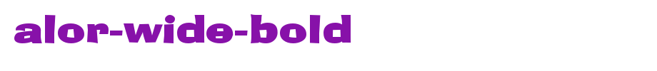 Alor-Wide-Bold.ttf
(Art font online converter effect display)