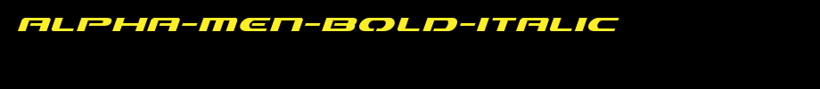 Alpha-Men-Bold-Italic(艺术字体在线转换器效果展示图)