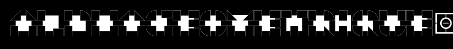 AlphaGeometrique-Regular_英文字体(艺术字体在线转换器效果展示图)