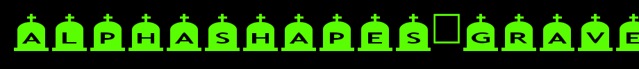 AlphaShapes-gravestones-3(艺术字体在线转换器效果展示图)