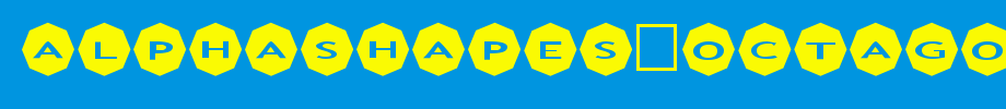 AlphaShapes-octagons-2_英文字体(艺术字体在线转换器效果展示图)